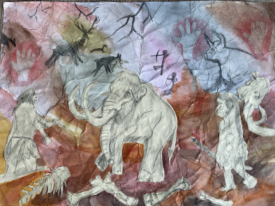 foto výkres, pravěk